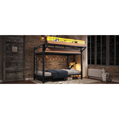 Beds With Storage, Twin Xl Metal Mdf Modern Bunk Bed For Home