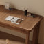 Bureau en bois de noyer massif en L avec 3 tiroirs-109624431-109624434