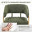 Modern Gold Metal Frame Upholstered Armchair Dining chair (Green)-1971449097