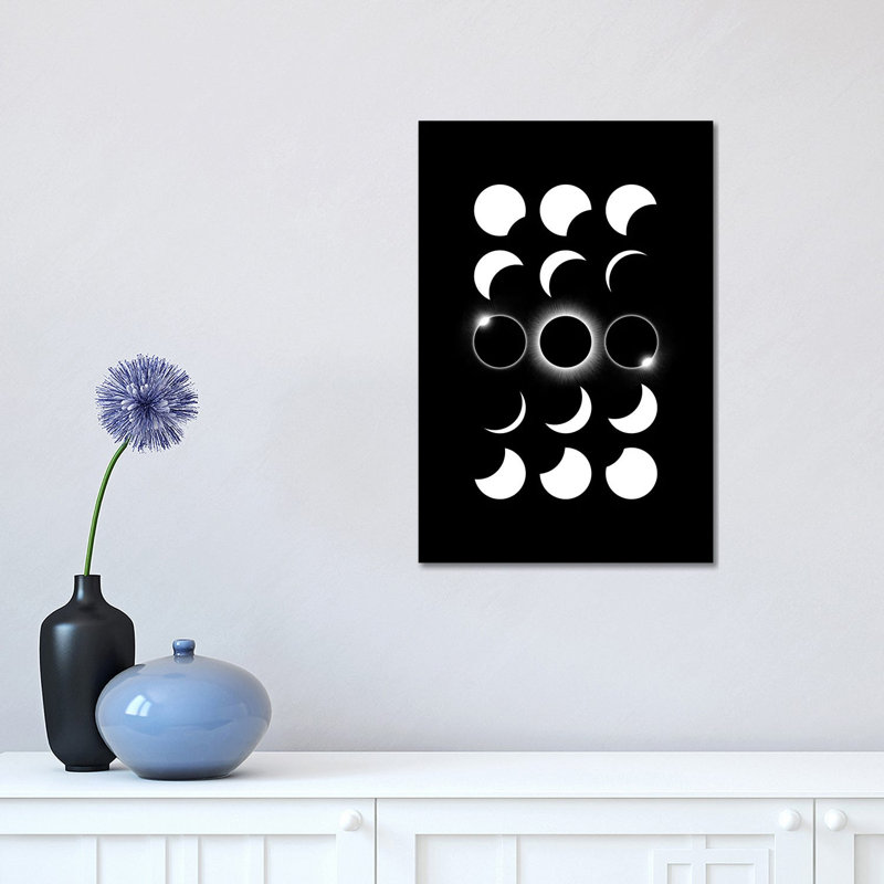 Solar Eclipse I - Wrapped Canvas Print, 30.48 cm H x 45.72 cm W