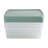 Wham Clip 13.2L Square Plastic Storage Boxes with Secure Clip Lock Lids. L:39.5 x W:39.5 x H:12cm Clear/Stone/Slate Grey-675530035