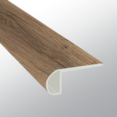 Profilé de nez de marche affleurant en vinyle de luxe Nordic Nature, 1,9 cm d'épaisseur x 239 cm de longueur x 7 cm de largeur