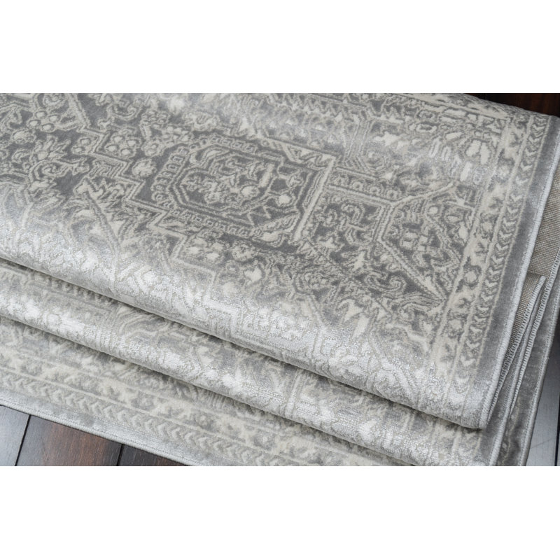 Clarissa 6.7X9 19903-890 BEIGE/GREY, Rectangle 6'7" x 9'