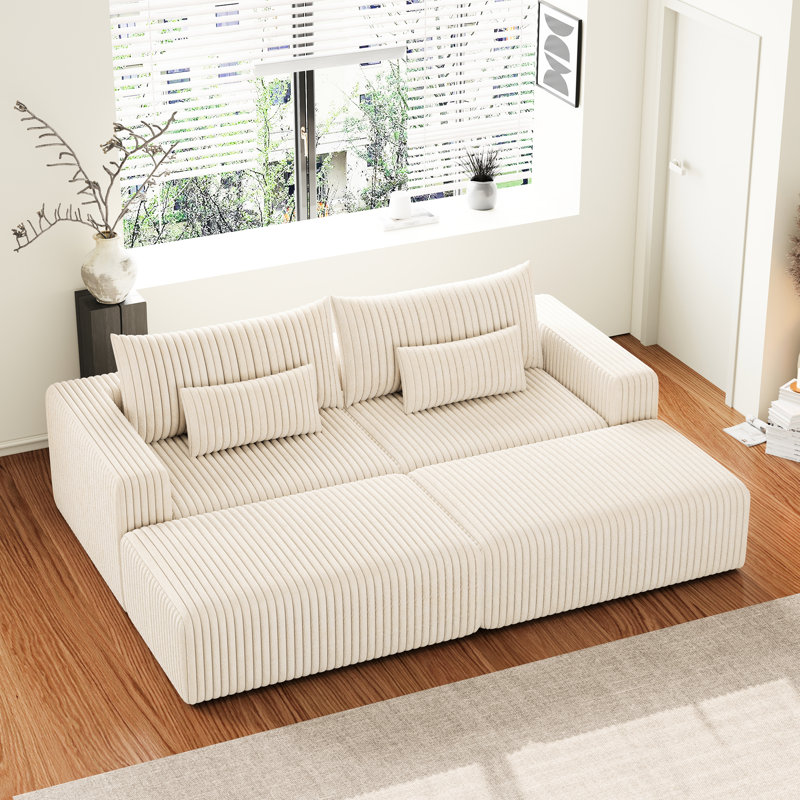 Fauteuil modulaire Comfy, H 30,93 po x l 30,35 po x P 30,05 po, Beige