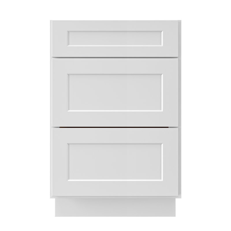 Armoire de cuisine 3 tiroirs Modern, 24"