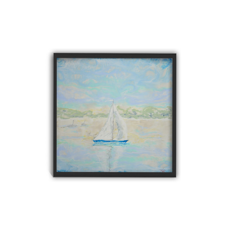 «Monoscape XXIX», art mural par Karen Biery, Black Floater Framed, H 30 po x l 30 po