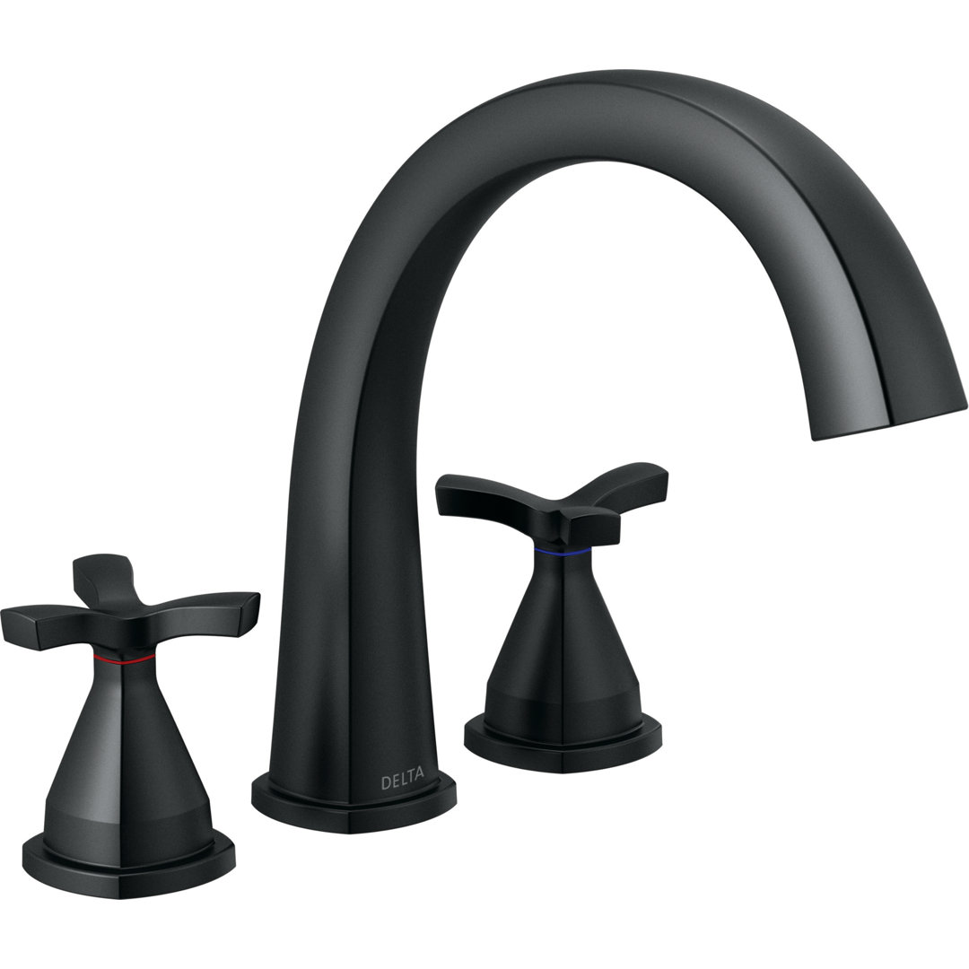 Stryke Double Handle Deck Mounted Roman Tub Faucet Trim Delta 