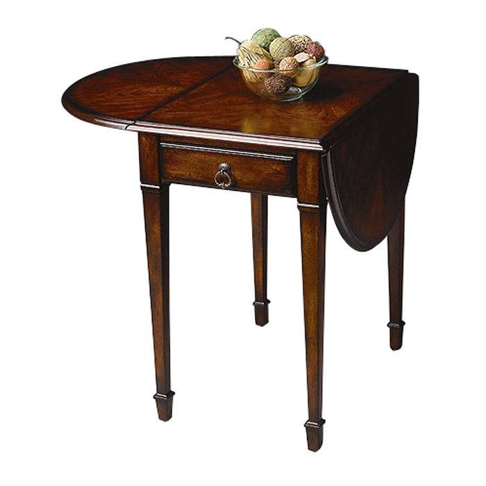 Aicia End Table with Storage, Plantation Cherry