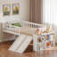 Lit en bois avec tablettes de rangement, rangement sous le lit, glissoire et échelle-1911028760