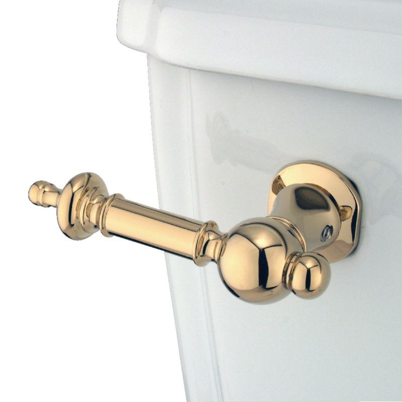Decorative Templeton Tank Lever Arm, Polished Brass