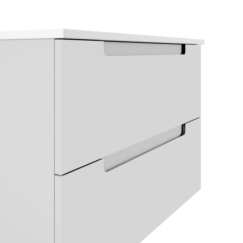 Ensemble de meuble-lavabo simple 36 po, Blanc mat