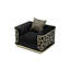 Chaise noire avec une touche artistique - rehausse la décoration intérieure. 26 po de hauteur x 45 po de largeur et 36 po de profondeur. Recouvert de bois franc. Transformez instantanément votre espace en ajoutant de la classe à n'importe quelle pièc