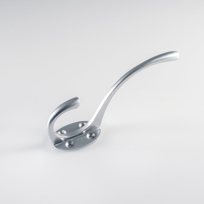 Bettie Metal Wall Wall Hook, Satin Chrome