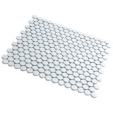 Hudson Penny Round .80" x .80" Porcelain Penny Round Mosaic Wall & Floor Tile