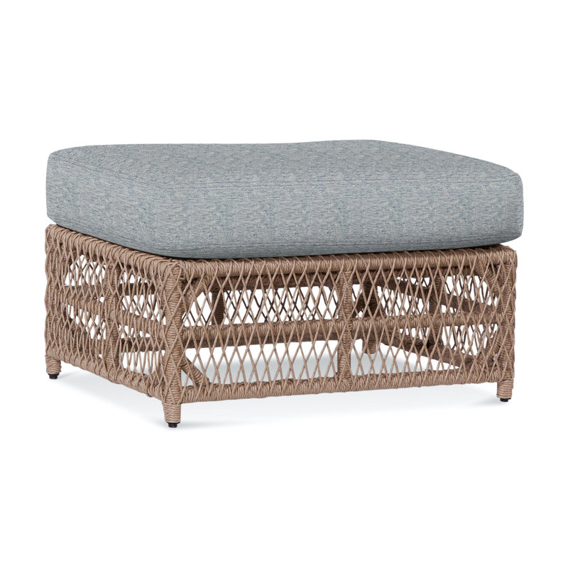 Chelsea Outdoor Ottoman, Inside/Out Performance Aegean; 6373-61