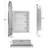 24'' W35.9'' H Framed Medicine Cabinet