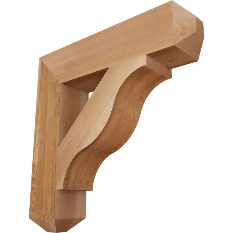 Support pour artisan Funston, H 28 po x l 5,5 po x P 28 po, Lisse, Cèdre rouge