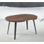 Table de salle à manger et de bureau extensible en noyer avec pieds en métal, polyvalente pour plusieurs espaces, facile à assembler