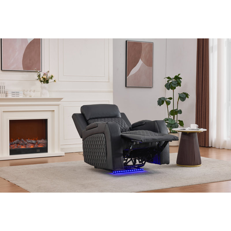 Fauteuil inclinable électrique Gainey, Noir