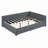 Upholstered Daybed With 2 Storage Drawers Sofa Bed Frame, Linen Fabric-1508816379