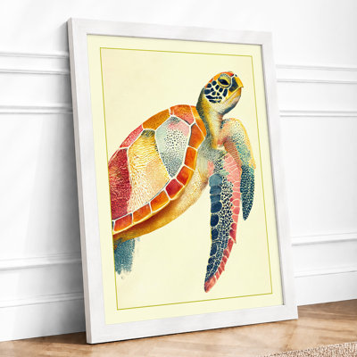 Sea Turtle In Sunlight Coastal - Print