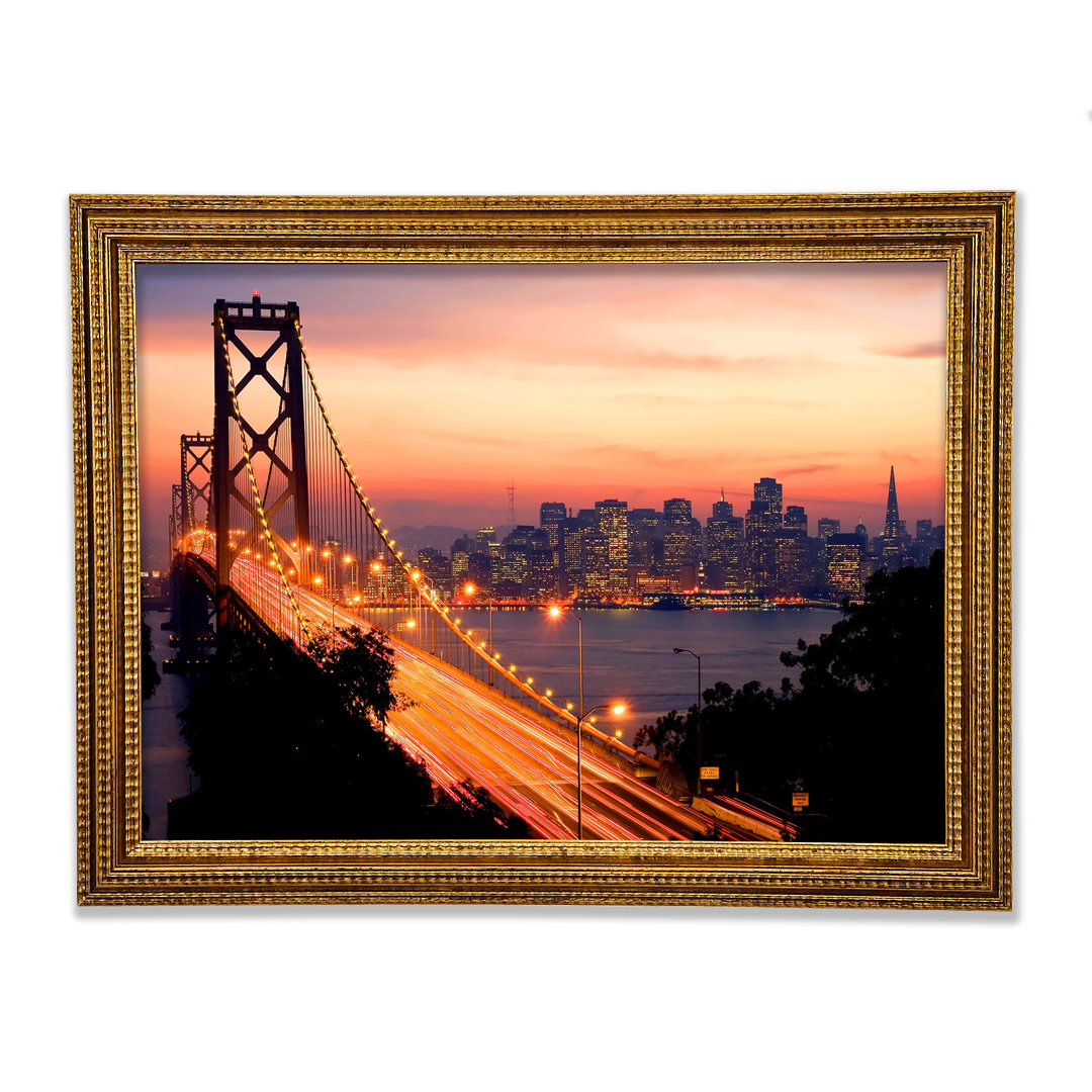 Golden Gate Bridge To The City - Einzelne Bilderrahmen Kunstdrucke