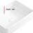 Modern Rectangular, Bathroom Vanity Sink, White Porcelain, Vessel Deep Bowl, Stable Base, Easy Maintenance