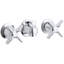 Triton Shelf-Back Commercial Bathroom Sink Faucet with Pop-Up Drain and Handles-946024473