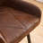 Vintage Suede Bar Stools with Armrest-1581318933