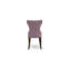 Ensemble de table et chaises de cuisine 7 pièces comprenant une table de salle à manger ronde avec piédestal et 6 chaises rembourrées en tissu Dahlia-386610099