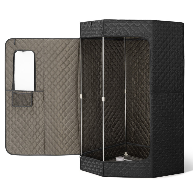 Sauna à vapeur traditionnel avec télécommande Cosvalve, Noir