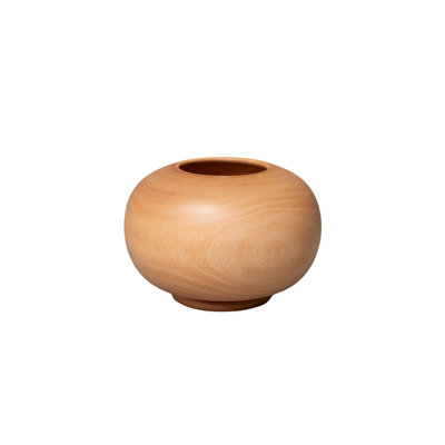 Vase rond en bois de manguier