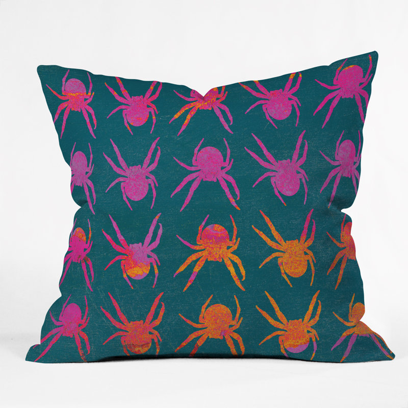 Spiders Throw Pillow, 18" x 18"