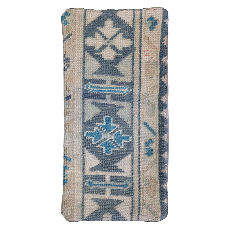 Anatolian Wool Pillow Cover, 10" x 20", Rectangular, Geometric 2