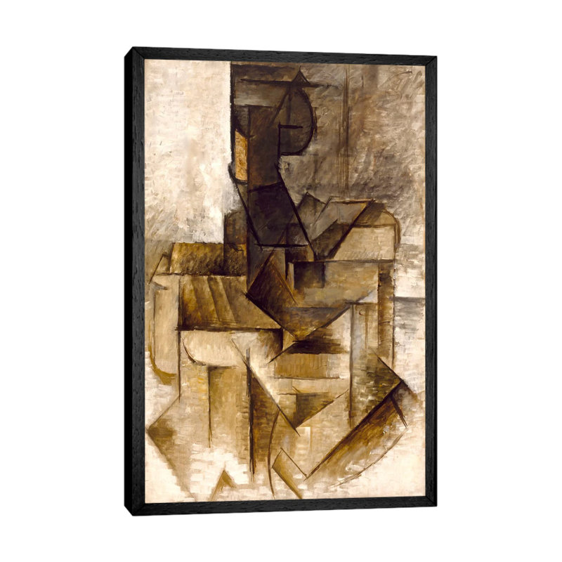 The Rower by Pablo Picasso - Painting on Canvas, 152.5 cm H x 101.5 cm W, Black Framed