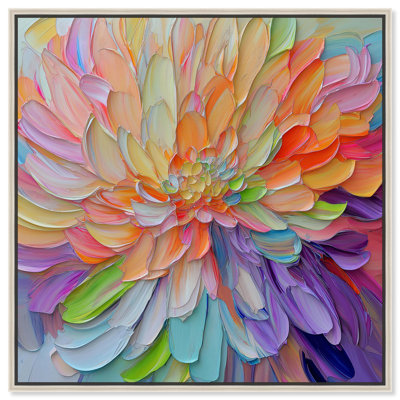Prismatic Petal Canvas Modern Abstract Art by Art Remedy