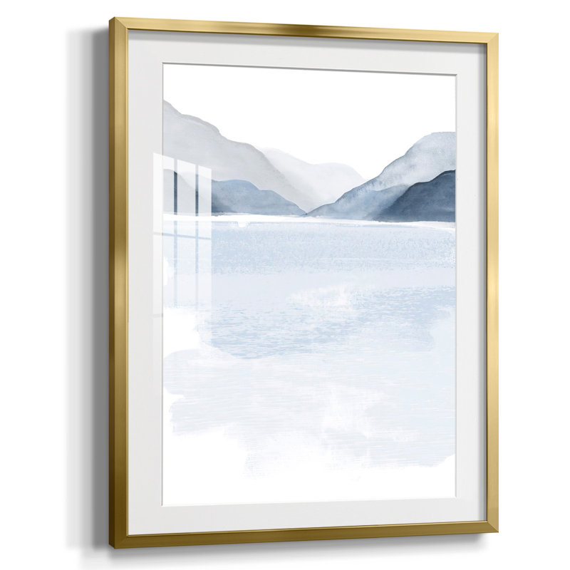 Impression tropicale encadrée Tropical Graphics IV, Blanc, Papier avec cadre doré