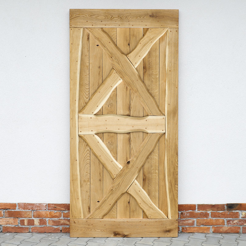 Makena Barn Door, Natural Oil, 210cm H x 90cm W x 4cm D