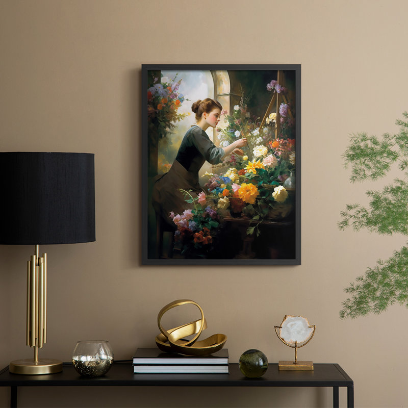 Reproduction encadrée WOMEN Series CD XXXVII - bois massif, Noir, noir, noir, noir, H 11 po x l 9 po