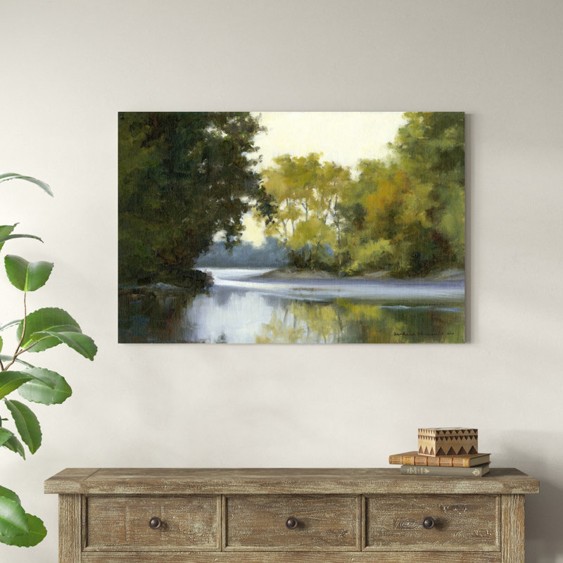 " River Reflections " Painting Print, 32" H x 48" W x 1.25" D