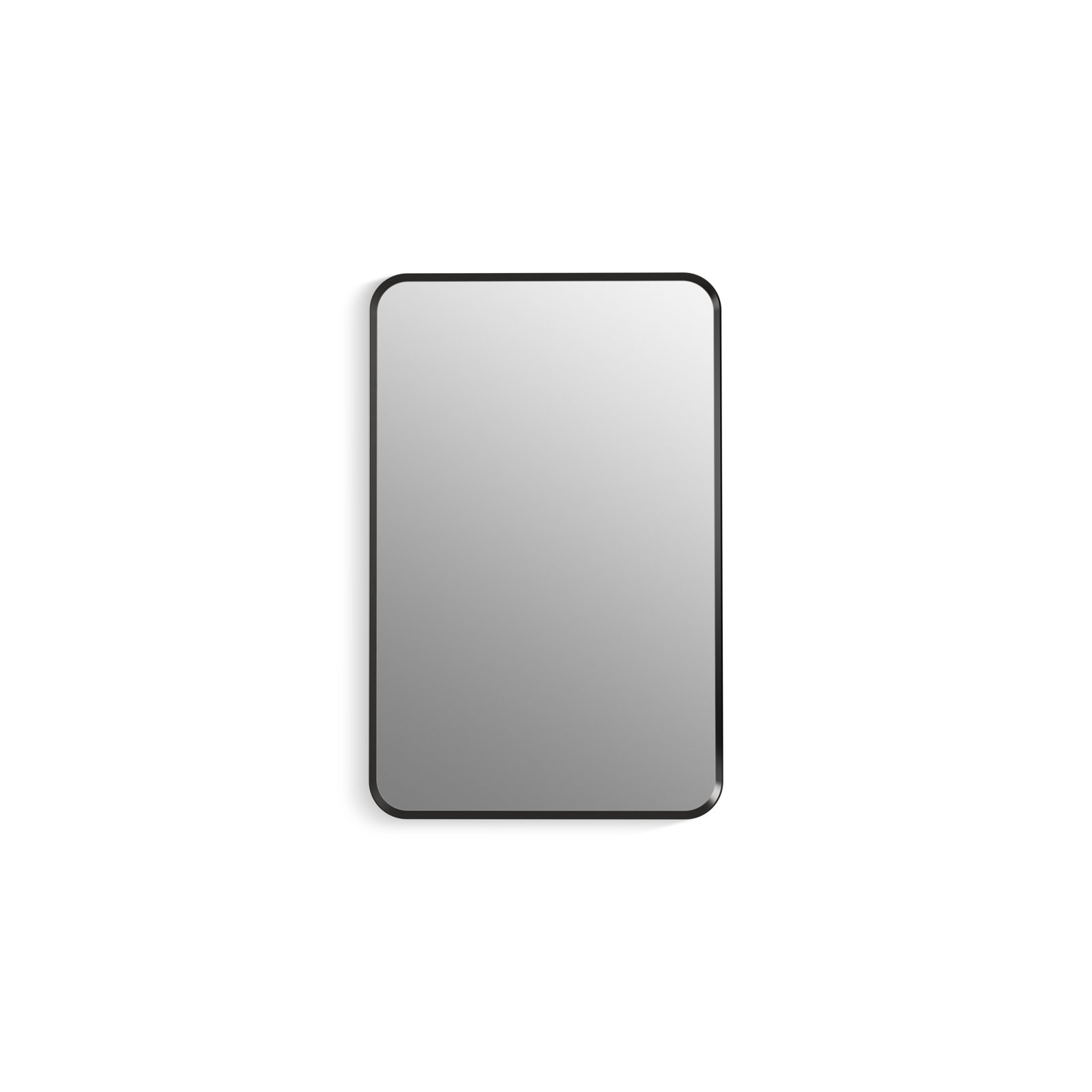 Verdera Surface Mount or Recessed Rectangular Framed Medicine Cabinet, Matte Black, 34" H x 22" W x 4.18" D