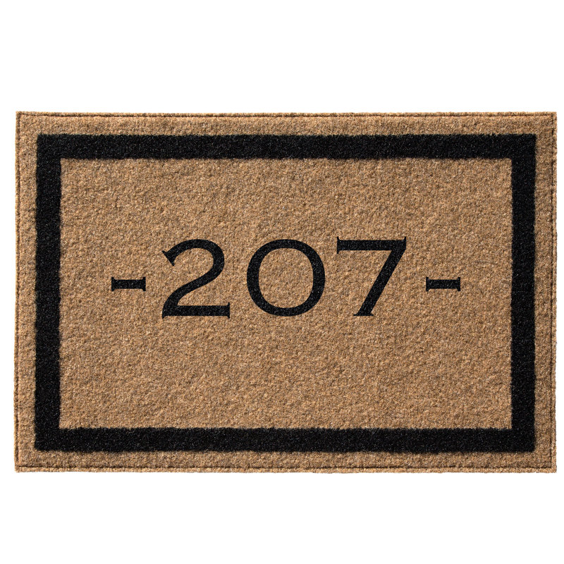 Tapis extérieur antidérapant Boylon, Oui, Brun clair