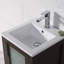 Ensemble de meuble-lavabo simple de 16 po avec miroir Mance-24550981