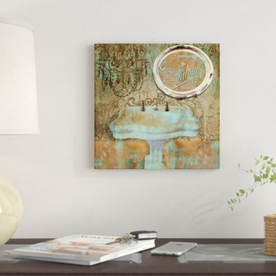 « salle de bain iii », reproduction d’impression sur toile tendue