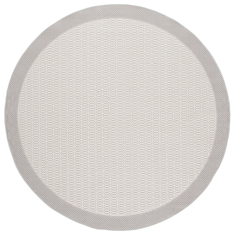 Tapis d'intérieur de couleur unie Veranda Performance, Rond 6 pi 7 po