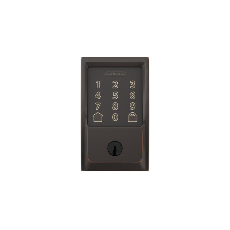 Encode Smart WiFi Deadbolt with Century Trim, Yes, Aged Bronze