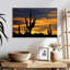 Illustration de coucher de soleil de cactus Alvord I-108930207