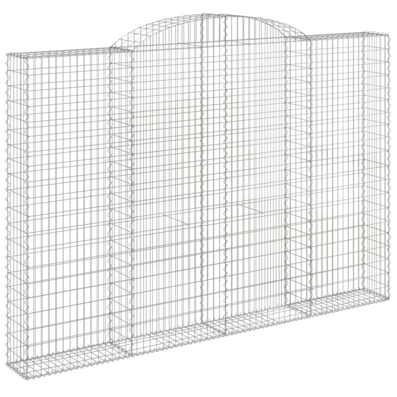 Ashvir Silver Metal Fence Panels, 220 cm H x 300 cm W x 30 cm D