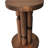Stylish Side Table, Solid Brown Beech & Pine Wood, 10.6 x 16.5 x 10.6 inches | Modern Design, Durable 100% Beech Tree Body, Perfect for Living Room & Bedroom | Elegant & Functional Space-Saving Solution