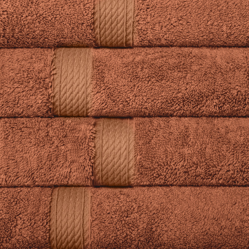 Coton luxueux et hautement absorbant Renata, Rouille
